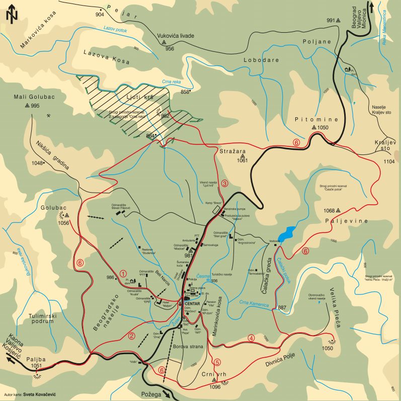 Divcibare Mapa Staza